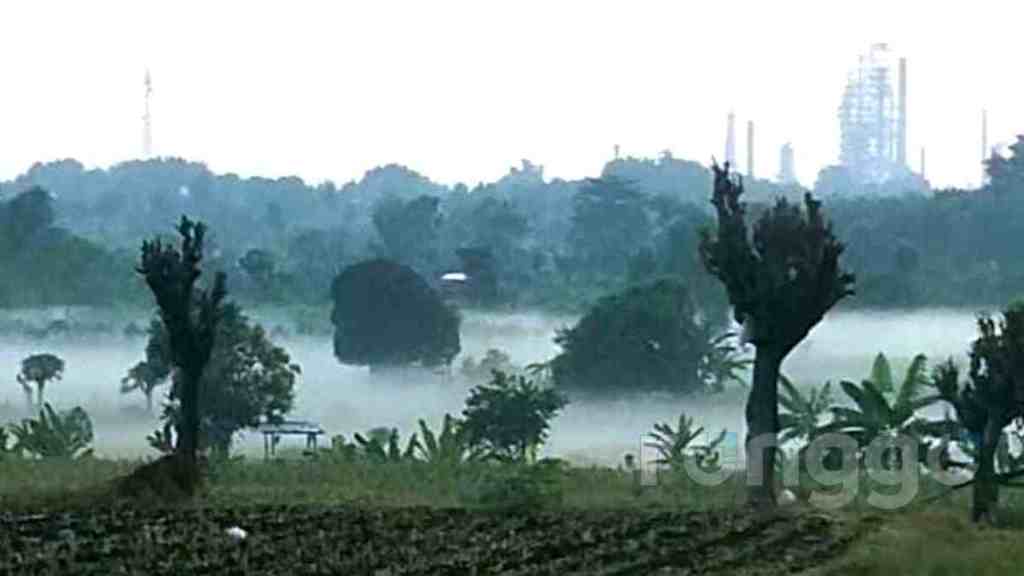 Bau Menyengat Diduga dari Kebocoran Tangki TBBM Tuban, Membuat Warga Jenu Panik Hingga Sesak&nbsp;Nafas
