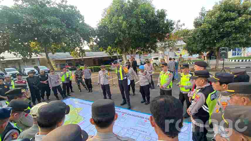 Pengesahan Warga Baru PSHT, Polres Tuban Kerahkan 1.215 Personil