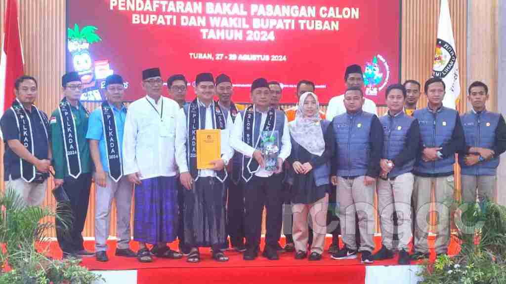Riyadi – Wafi Abdul Rasyid resmi Daftar ke KPU Sebagai Calon Bupati dan Wakil Bupati&nbsp;Tuban