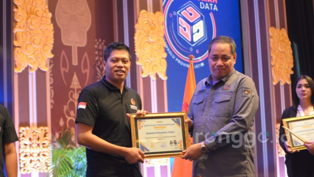 Inovasi Pengawasan Bawaslu Tuban Raih Penghargaan Terbaik III di Jawa&nbsp;Timur