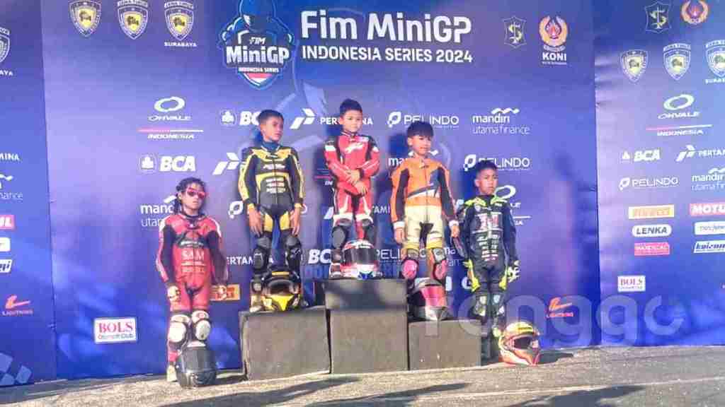 Berprestasi! Bocah Asal Tuban Raih Podium Seri Pertama FIM MiniGP